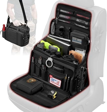 Tidify Patrol Bag Used By Law Enforcement Police Gear and Military Grade - Water Resistant Police Officer Duty Bag - Hea