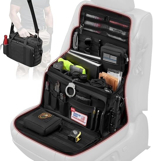 Tidify Patrol Bag Used By Law Enforcement Police Gear and Military Grade - Water Resistant Police Officer Duty Bag - Hea