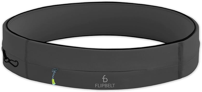 FlipBelt Zipper Running Belt, Waist Pack for Fitness and Running Fanny Pack for Women Men Phone Keys Money US Company - 