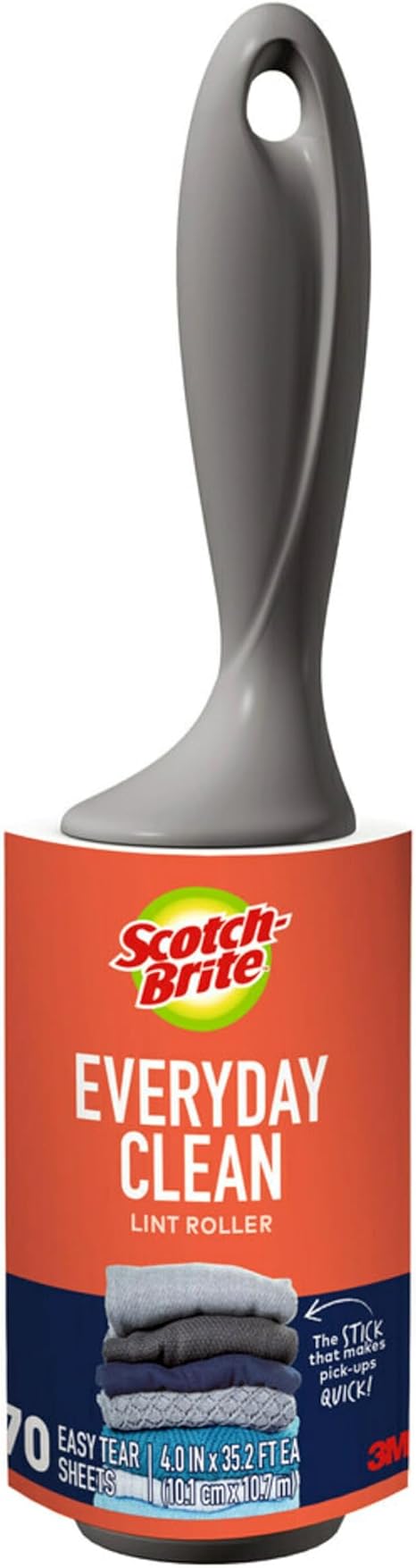 Scotch-Brite Everyday Clean Lint Roller,70 Sheets Total, 1 Pack