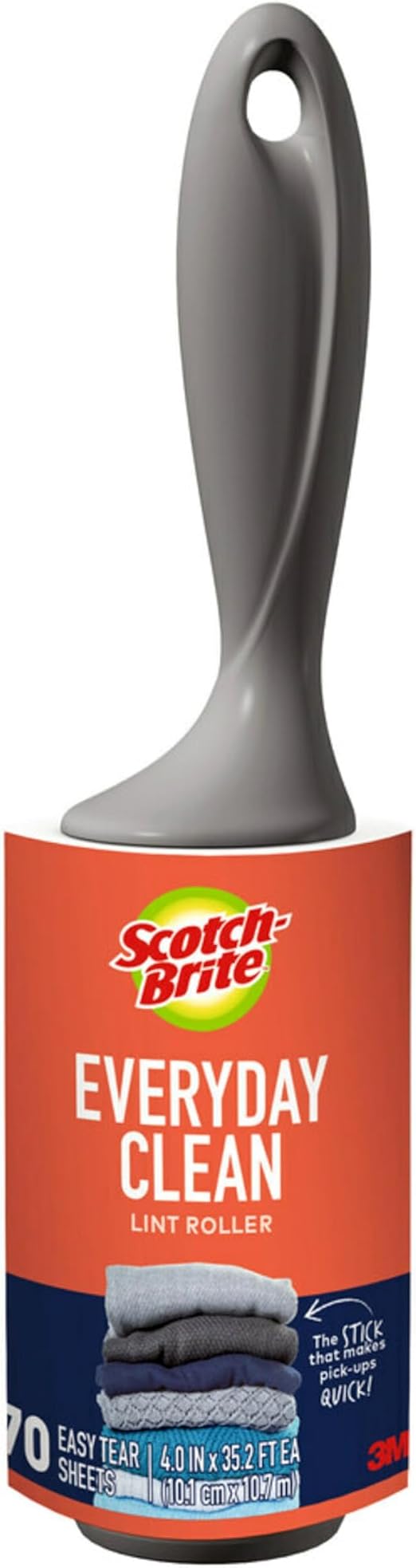 Scotch-Brite Everyday Clean Lint Roller,70 Sheets Total, 1 Pack