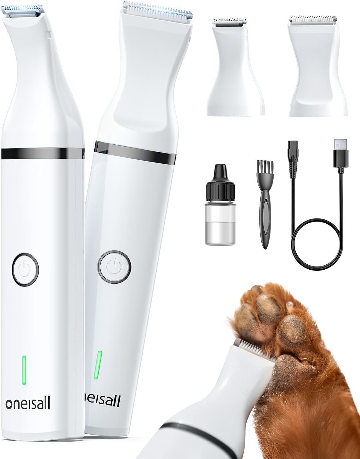Dog Paw Trimmer, Small Dog Clippers with Double Blades