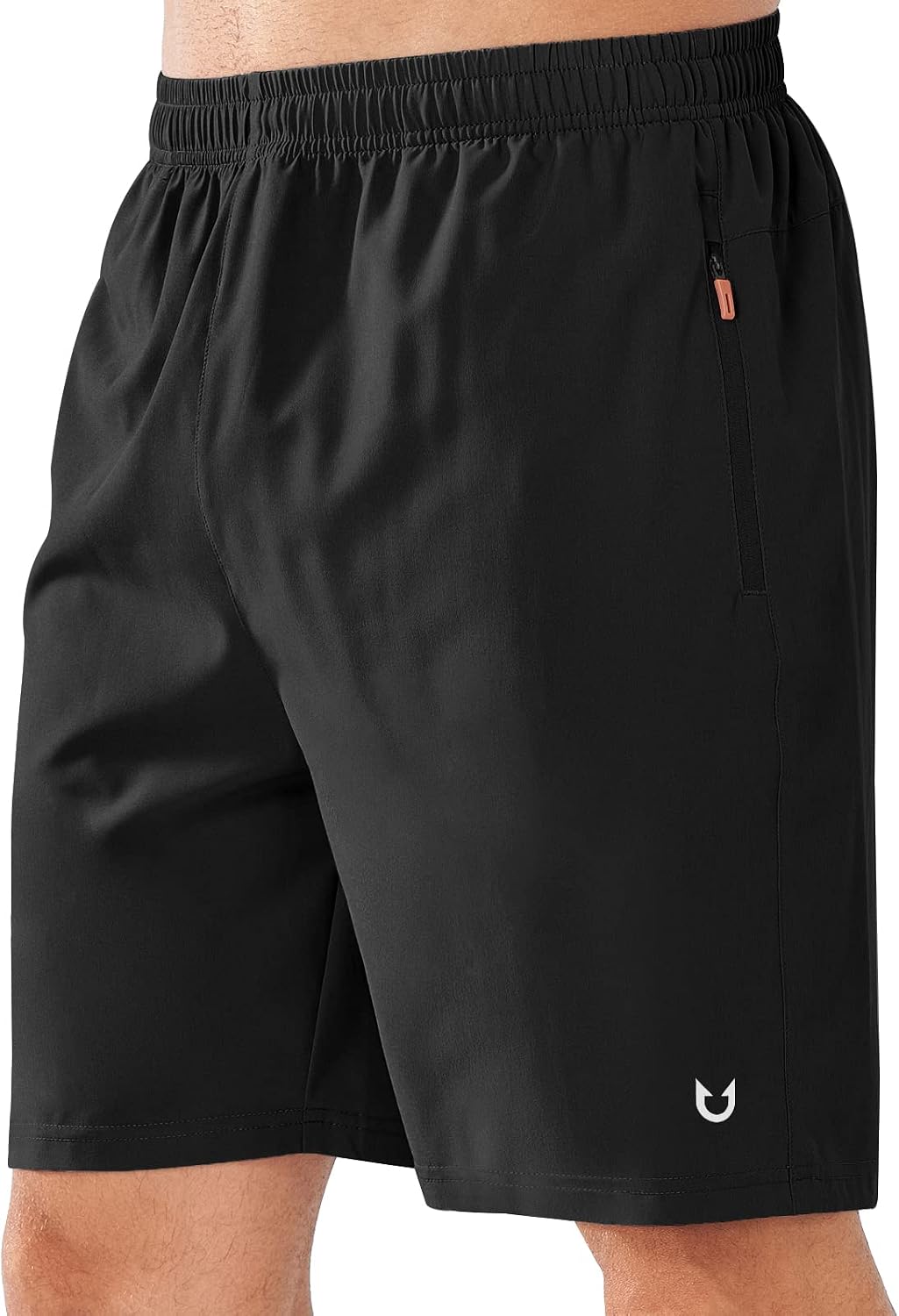 Men's Athletic Running Shorts Quick Dry Lightweight Zip Pockets