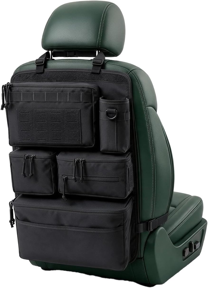 All-in-One Car Seat Back Organizer for Cars, SUVs & Trucks