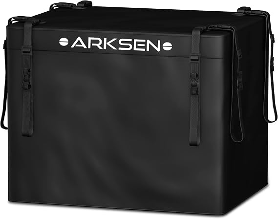 Arksen 8.9 Cu Ft Waterproof Hitch Cargo Carrier Bag – Fits 32 x 26 x 4 Inch Baskets (No Rack Needed), Large Storage for 