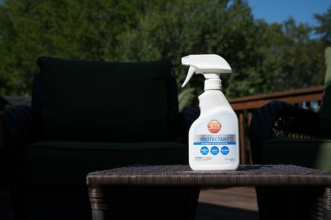 303 Products Aerospace Protectant Spray, UV Protection for Outdoor Surfaces – Protects Vinyl, Plastic & Rubber, Repels Dust & Dirt, Matte Finish, 10 oz