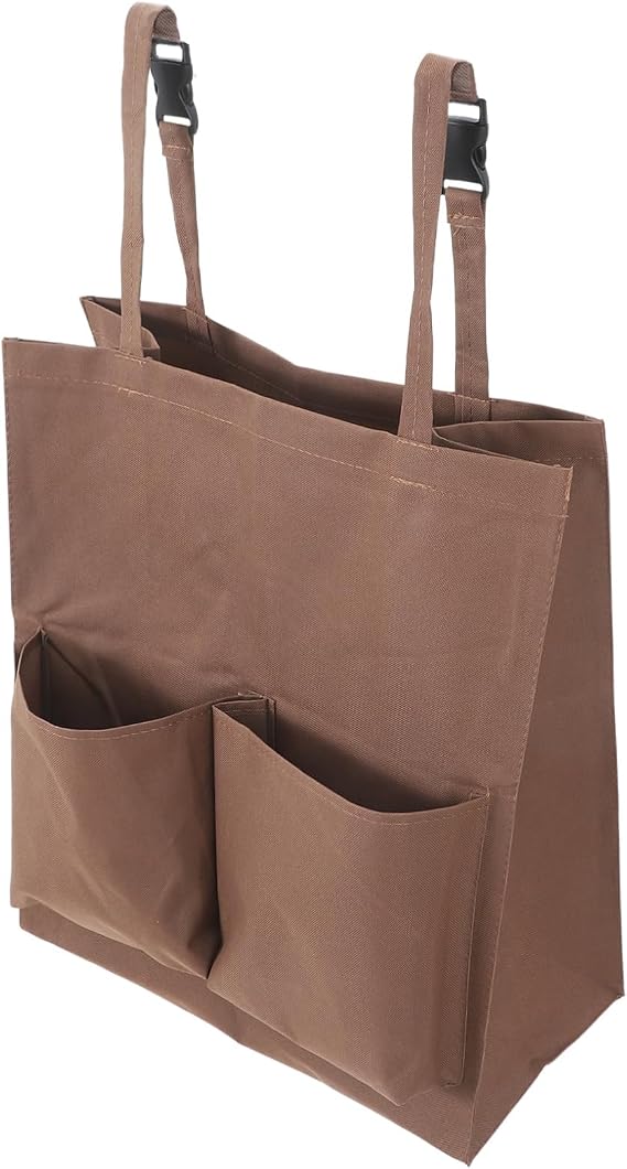 Janitorial Cart Bag 17.7X15.7X7.9In Waterproof Cleaning Cart Pouch for Trash Storage and Organization in Hotels and Rest