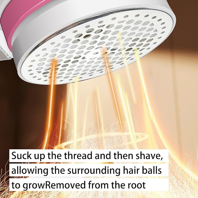 Fabric Shaver for Furniture,Sweater Shaver,Electric Lint Remover for Clothes,Fabric Pilling Remover,4 Cutter Heads, 5W of High-Power, Plug and Play, Say Goodbye to Charging and Waiting