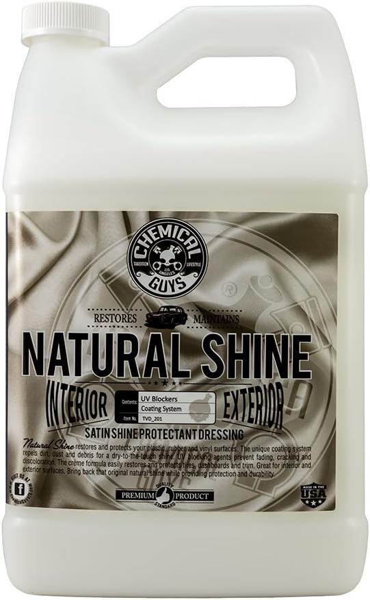 Natural Shine Satin Dressing for Plastic & Vinyl, 1 Gallon