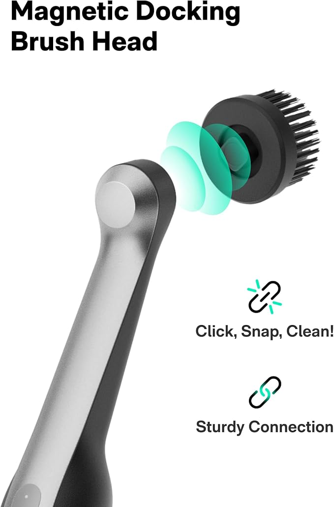 HOTO 16 PCS Replacement Brush Heads for Wand™ Grout Brush, Suitable Electric Scrubber Only, Cordless Spin Scrubber Accessories for Tiles, Grout, Corners, Crevices