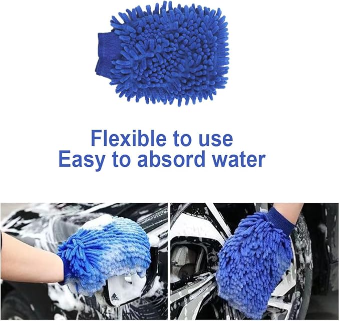 Car Detailing Brushes, Soft Bristles Interior Duster Cleaning Brush, Including Towels, Gloves, Soft-Bristle Brushes, for Auto Dashboard, Seat Gaps, Air Vents, and Home Use