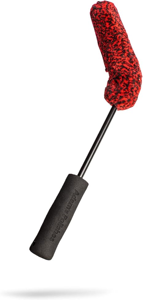 Adam's Polishes Barrel Brush (Small) - Adjustable Wheel Cleaning Tool W/Soft Wool Fibers - Remove Brake Dust & Dirt Behi