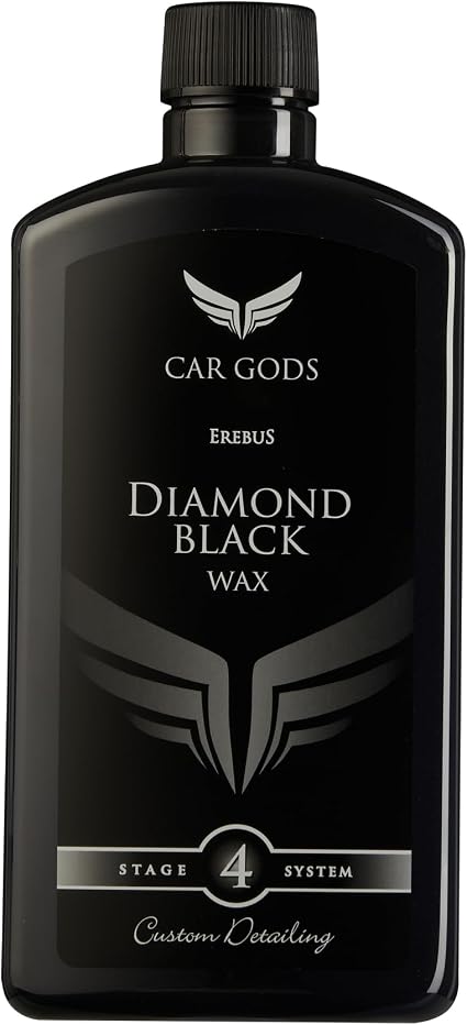 Car Gods Black Carnauba Wax Polish, Pigmented Formula 3 in 1 Removes Surface Oxidation, Blemishes and Minor Scratches, 1