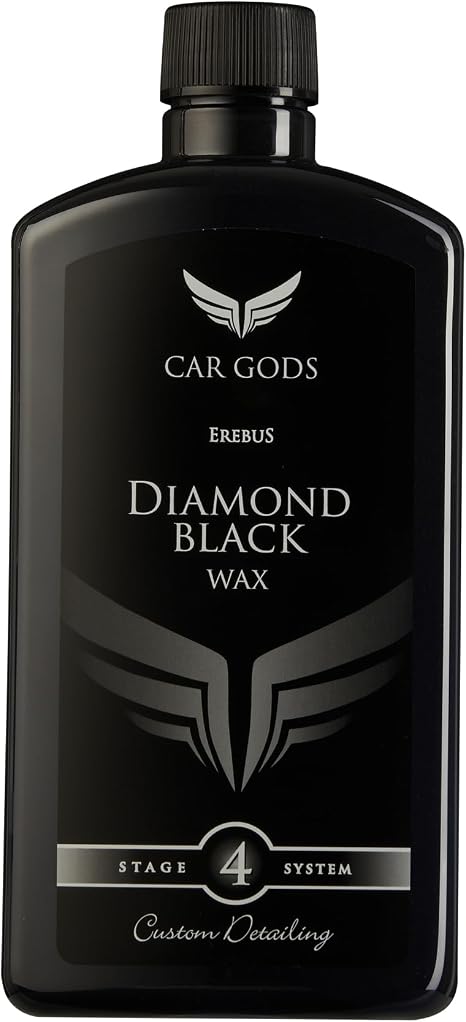 Car Gods Black Carnauba Wax Polish, Pigmented Formula 3 in 1 Removes Surface Oxidation, Blemishes and Minor Scratches, 1