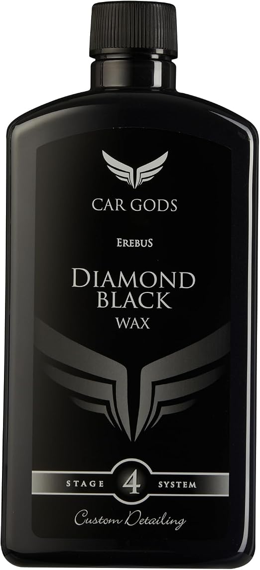 Car Gods Black Carnauba Wax Polish, Pigmented Formula 3 in 1 Removes Surface Oxidation, Blemishes and Minor Scratches, 1