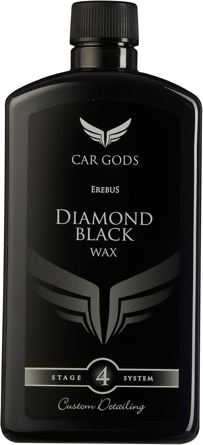 Car Gods Black Carnauba Wax Polish, Pigmented Formula 3 in 1 Removes Surface Oxidation, Blemishes and Minor Scratches, 1