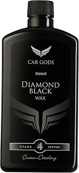 Car Gods Black Carnauba Wax Polish, Pigmented Formula 3 in 1 Removes Surface Oxidation, Blemishes and Minor Scratches, 1