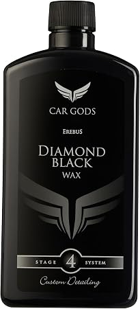 Car Gods Black Carnauba Wax Polish, Pigmented Formula 3 in 1 Removes Surface Oxidation, Blemishes and Minor Scratches, 1