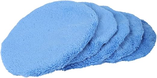 X AUTOHAUX 5pcs 9-10 Inch Car Wax Polishing Bonnet Buffing Pad Cover