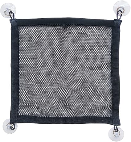 Car Storage Net Bag Phone Car Mesh Net Holder RV Storage Boat Cargo Pocket Suction Cup Window Hanging Bag Hat for RV, SU