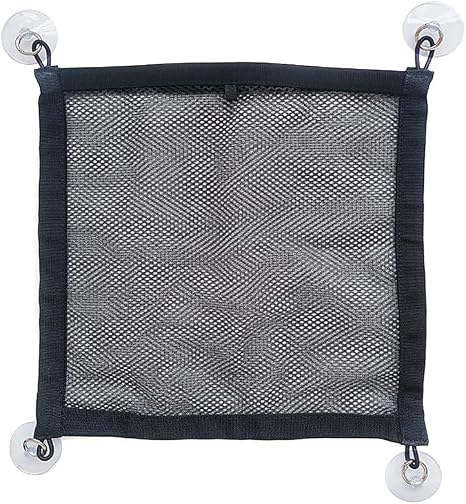 Car Storage Net Bag Phone Car Mesh Net Holder RV Storage Boat Cargo Pocket Suction Cup Window Hanging Bag Hat for RV, SU