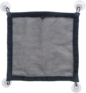Car Storage Net Bag Phone Car Mesh Net Holder RV Storage Boat Cargo Pocket Suction Cup Window Hanging Bag Hat for RV, SU