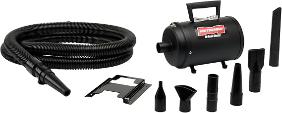METROVAC B3-CDAFBR Air Force Blaster, Lightweight Car & Motorcycle Vacuum Cleaner, Dryer w/Accessories, Truck Air Duster