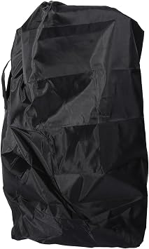 Stroller Bag Travel, Extra Large Padded Gate Check Bag with Backpack Straps for Airplane Travel, Black Oxford Material 4