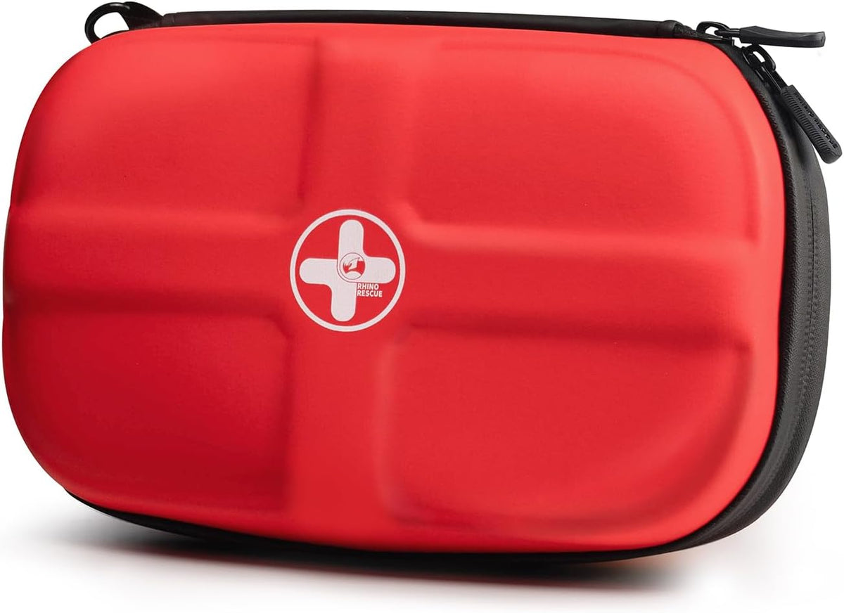 EVA First Aid Kit Small Waterproof Travel Emergency Kit (Red)