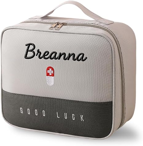 Personalized First Aid Bags, Custom Travel Medicine Bag with Embroidered Name, Medical Supplies Organizer Bag, Portable 