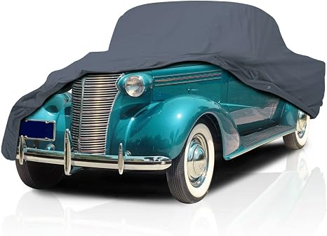 USCarCover 5 Layer Car Cover for Ford Deluxe 1937-1940 De Luxe Coupe & Sedan , Semi Custom Fit Full Coverage Pollution, 