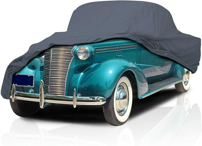 USCarCover 5 Layer Car Cover for Ford Deluxe 1937-1940 De Luxe Coupe & Sedan , Semi Custom Fit Full Coverage Pollution, 