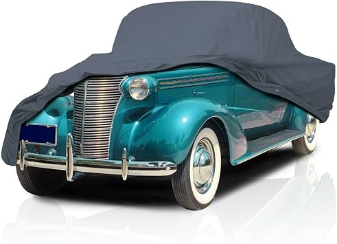 USCarCover 5 Layer Car Cover for Ford Deluxe 1937-1940 De Luxe Coupe & Sedan , Semi Custom Fit Full Coverage Pollution, 