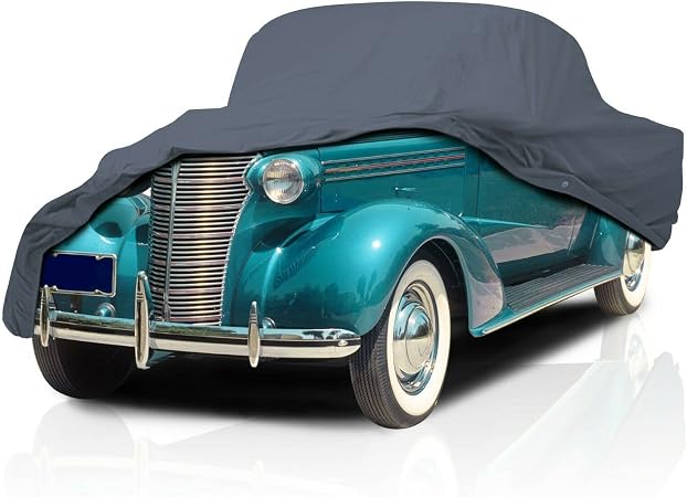 USCarCover 5 Layer Car Cover for Ford Deluxe 1937-1940 De Luxe Coupe & Sedan , Semi Custom Fit Full Coverage Pollution, 