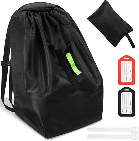 Sublaga Car Seat Bags For Airplane Travel, Durable Carseat Cover For Air Travel Car Seat Travel Bag with Shoulder Straps