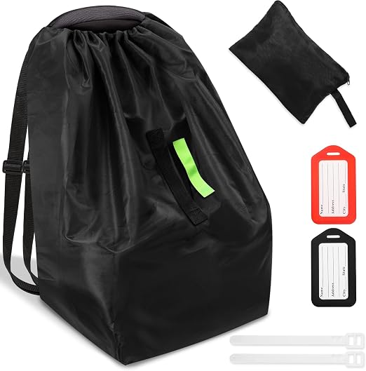 Sublaga Car Seat Bags For Airplane Travel, Durable Carseat Cover For Air Travel Car Seat Travel Bag with Shoulder Straps