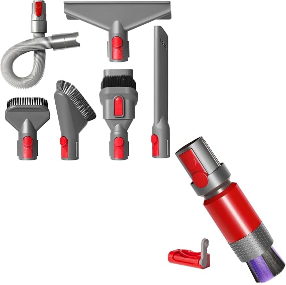 Home Cleaning Kit and Soft Bristle Dust Brush for Dyson V15 V11 V10 V7 V8 Absolute Animal Motorhead Vacuum Cleaner,