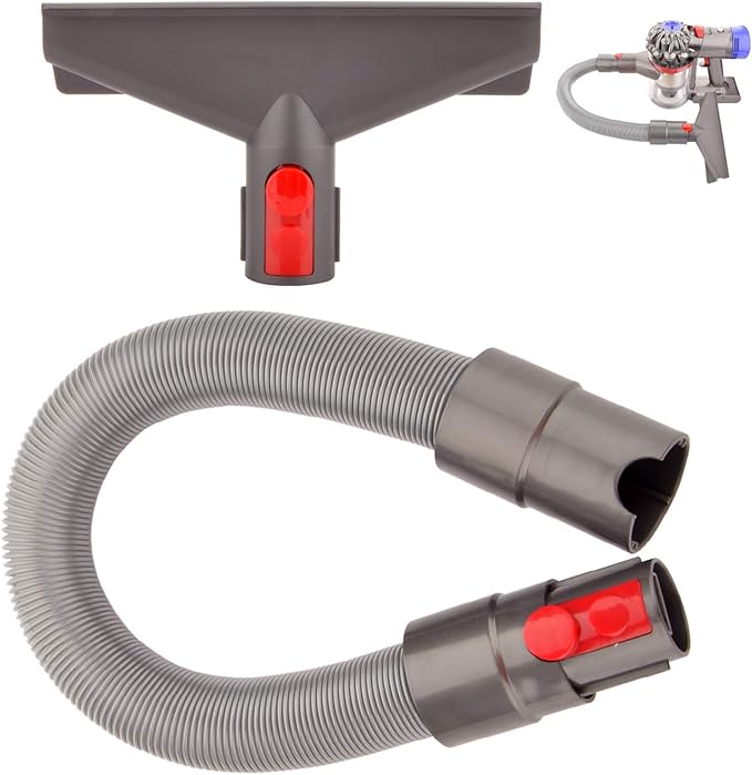 Fullclean Mattress Tool and Extension Flexible Hose Kit Compatible with Dyson Gen 5 V15 V15s V12 V11 V10 V9 V7 V8 Absolute Detect Torque Drive Cyclone Cordless Handheld Vacuum Cleaner