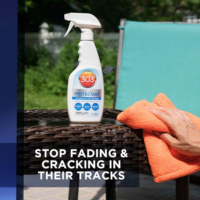 303 Products Aerospace Protectant Spray, UV Protection for Outdoor Surfaces – Protects Vinyl, Plastic & Rubber, Repels Dust & Dirt, Matte Finish, 16 oz (6-Pack)