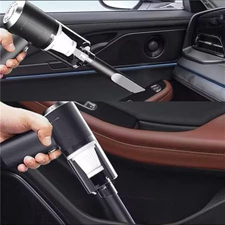 BLOWEST Handheld Car Vacuum Cleaner, 120W High Power Mini Handheld Vacuum, Rechargeable Portable Vacuum Cleaner with 2 i