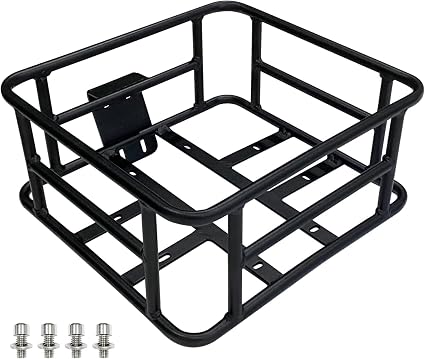 Jasion Bike Basket Bag Cargo Rack for Adult Bikes, Detachable Storage Bicycle Basket with Large Capacity Cargo Rack for 