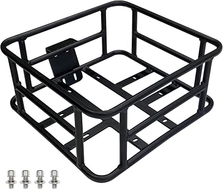 Jasion Bike Basket Bag Cargo Rack for Adult Bikes, Detachable Storage Bicycle Basket with Large Capacity Cargo Rack for 