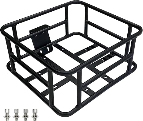 Jasion Bike Basket Bag Cargo Rack for Adult Bikes, Detachable Storage Bicycle Basket with Large Capacity Cargo Rack for 