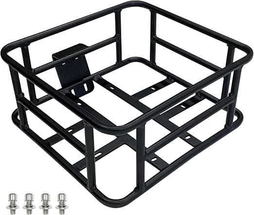 Jasion Bike Basket Bag Cargo Rack for Adult Bikes, Detachable Storage Bicycle Basket with Large Capacity Cargo Rack for 
