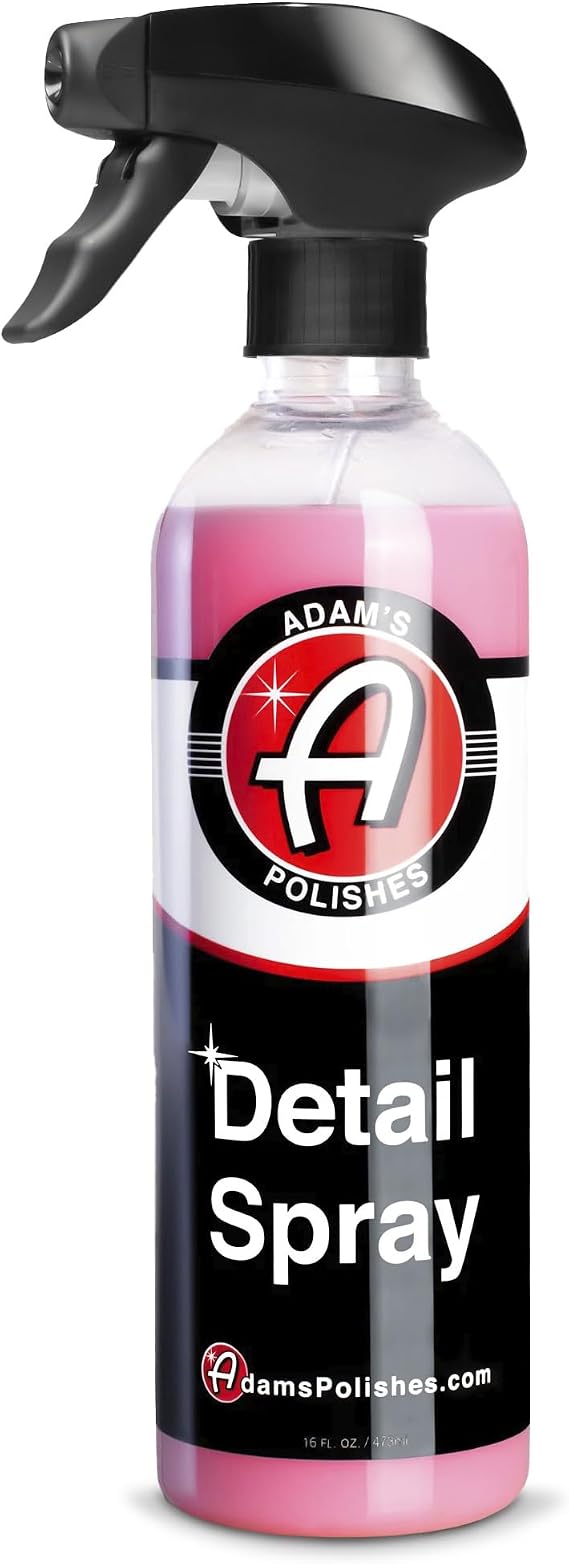 Adam's Detail Spray (16 fl. oz) - Quick Waterless Car Detailer | Polisher Clay Bar & Car Wax Booster | Adds Shine & Glos