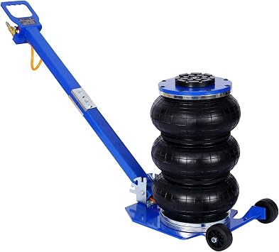 3T Triple Bag Air Jack 6600lbs Pneumatic Jack 3s Fast Lift Up 16in Airbag Jack with Adjustable Long Handle Heavy Duty Tr