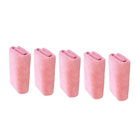 5pcs Microfiber Makeup Remover Towel Soft Absorbent Face Wash Cloths for Women for Daily Skincare Routine and Travel