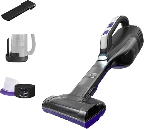 BLACK+DECKER dustbuster Reveal Pet Hair Vacuum, Hand Held Vacuum Cordless Portable for Home and Car, Rechargeable, LED L