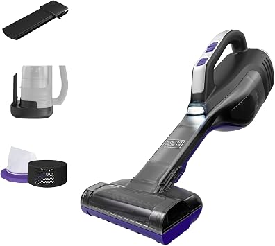 BLACK+DECKER dustbuster Reveal Pet Hair Vacuum, Hand Held Vacuum Cordless Portable for Home and Car, Rechargeable, LED L