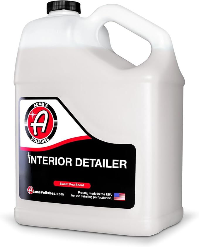 Adam's Interior Detailer Gallon (Sweet Pea) - Total Car Interior Cleaner, Protectant & Dressing, All Purpose Cleaner & L